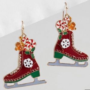 Torrid NWT Holiday Skate Earrings
